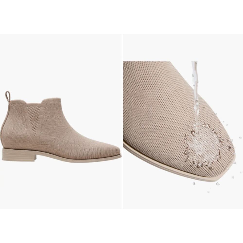 VIVAIA Women's Ryan Slip-On Chelsea Boots Square Toe Warm Taupe 38 / US 7–7.5 - Picture 7 of 7
